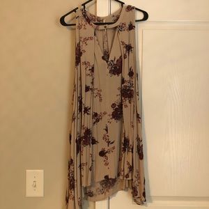 Free People Purple Snap Out Of It Swing Floral Dress - Size M